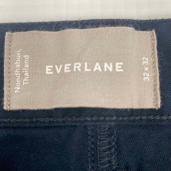 Everlane Pants Men Size 32X32 Navy Performance 5 Pocket Stretch Slim Fit Comfort - Picture 4 of 13